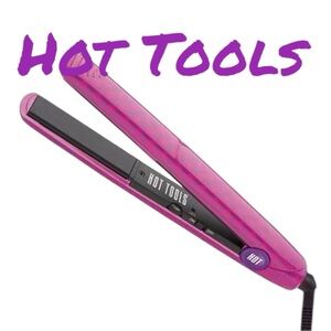 Hot Tools Beauty Skins Pretty in Pink 1" Salon Flat Iron W Nano Ceramic